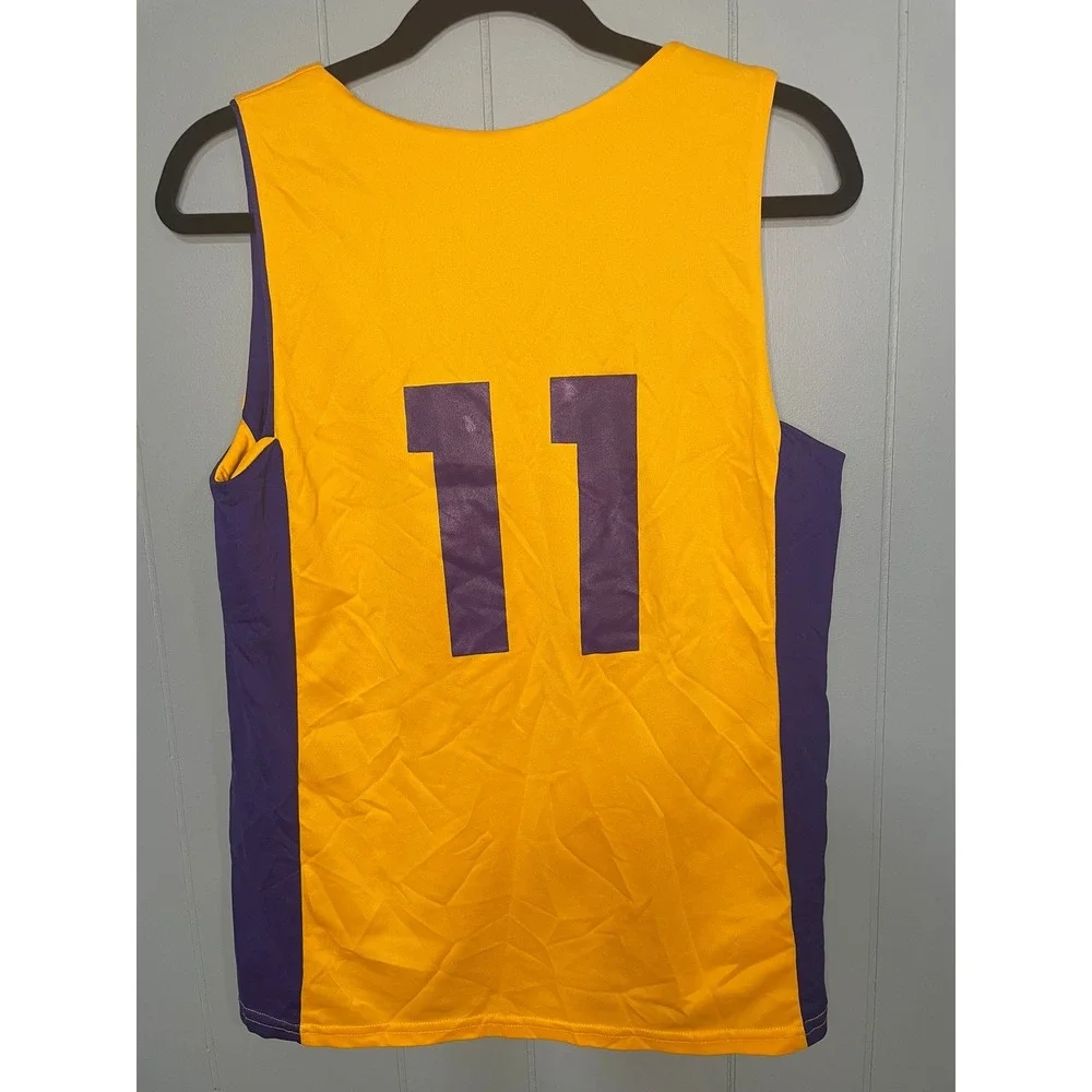 Lakers Bogdonavich 11 Basketball Jersey Purple Gold Reversible, Youth Large - Picture 3 of 6